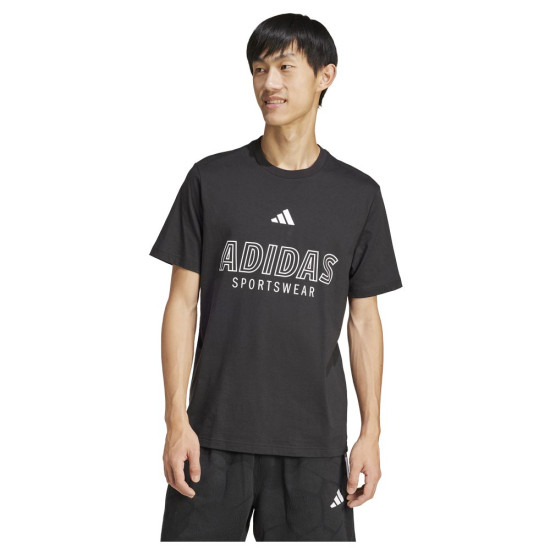 Adidas Ανδρική κοντομάνικη μπλούζα House of Tiro Linear Sportswear Graphic Tee